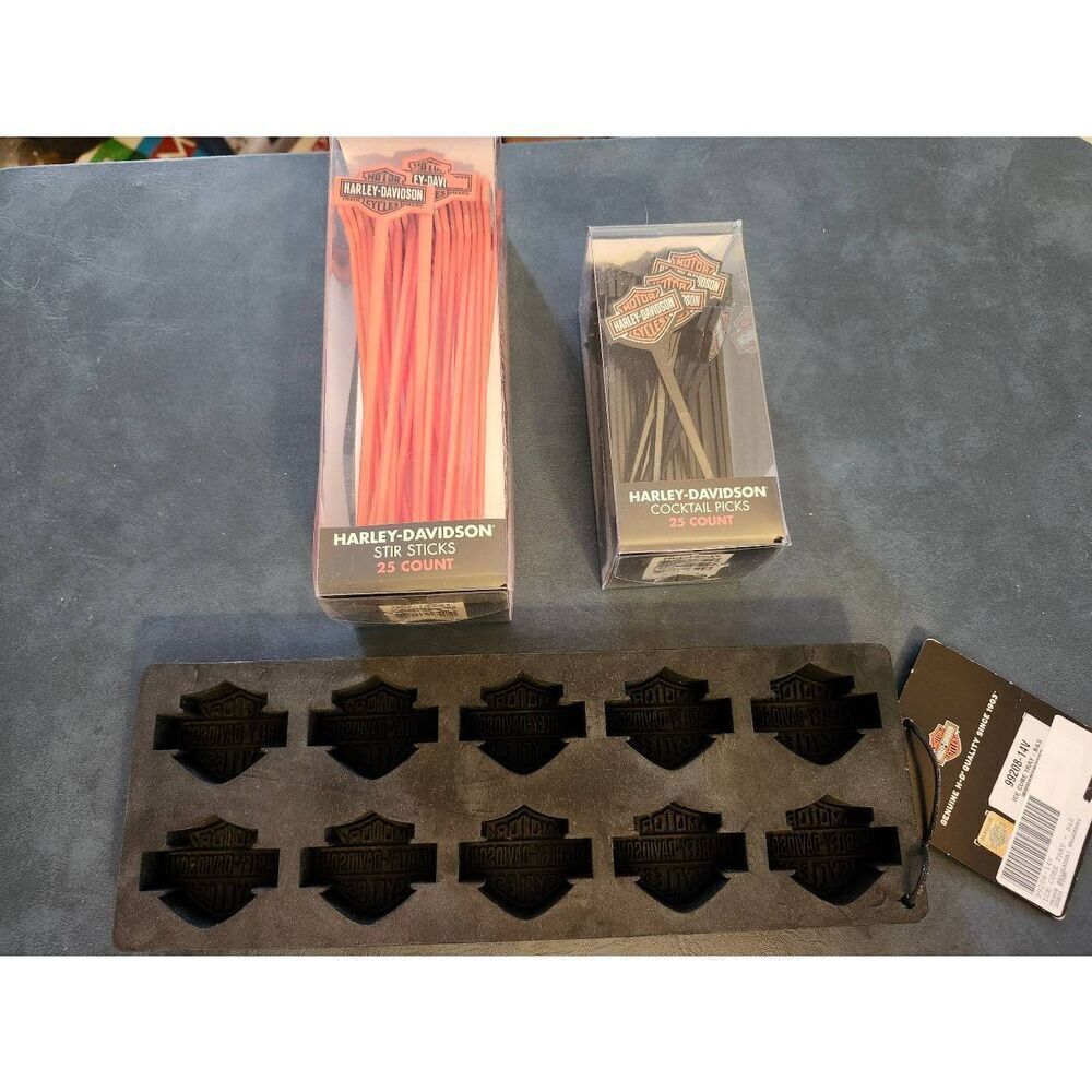 Hearley-Davidson  Piece Set Silicone Hearley Ice Cube Tray. Hearley Davidson Sti